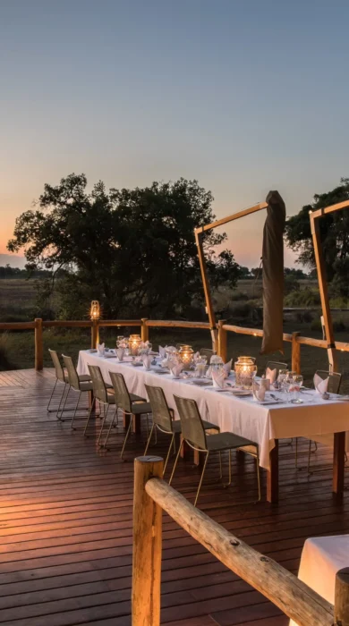 kanana boma view botswana yellow zebra safaris