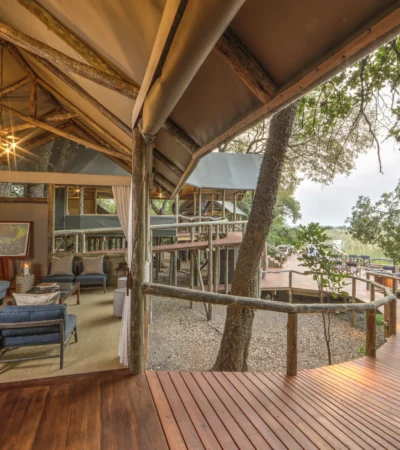 Main area dining Shinde Okavango Delta Botswana Yellow Zebra Safaris