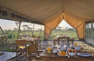 main tent, and beyond serengeti under canvas, tanzania