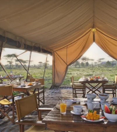 main tent, and beyond serengeti under canvas, tanzania