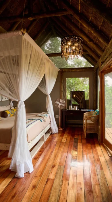 Bedroom, Nxamaseri Island Lodge, Okavango Delta, Botswana