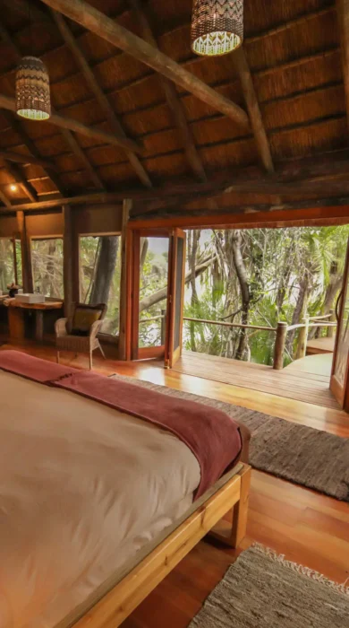 Honeymoon Room, Nxamaseri Island Lodge, Okavango Delta, Botswana