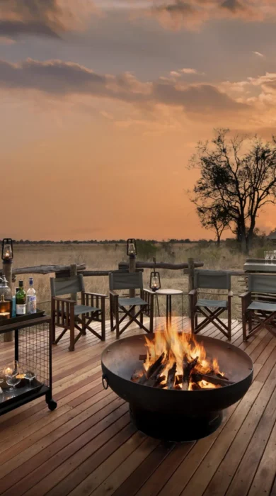Firepit, Khwai Lediba, Khwai, Botswana