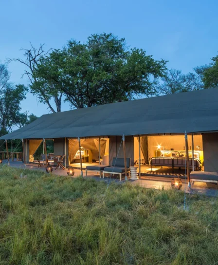 machaba safaris gomoti camp outside view
