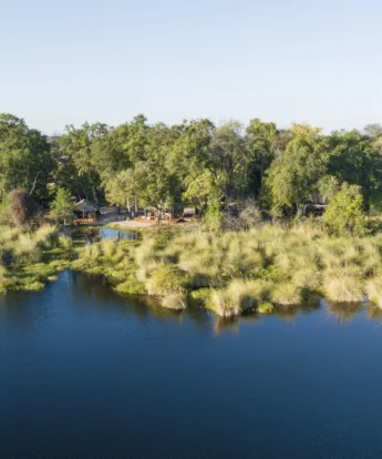 aerial view, shinde footsteps, okavango delta, botswana