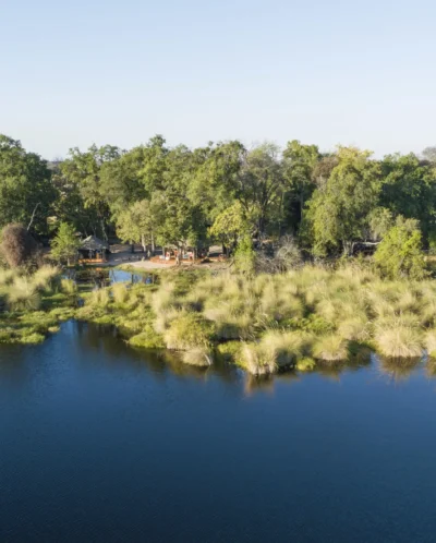 aerial view, shinde footsteps, okavango delta, botswana