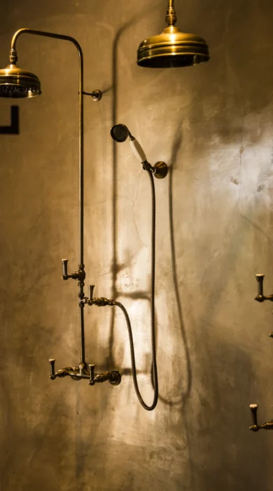 Shower, Little Mombo, Moremi Game Reserve, Botswana