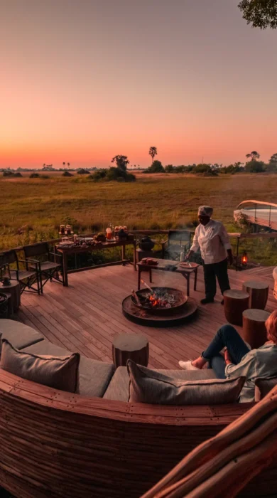 Deck, Little Mombo, Moremi Game Reserve, Botswana