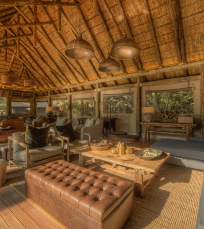 Lounge, Moremi Camp, Moremi Game Reserve, Botswana