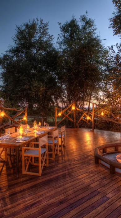 Dinner, Moremi Camp, Moremi Game Reserve, Botswana