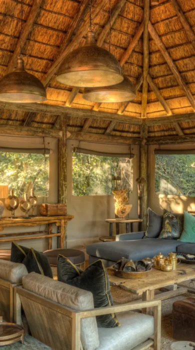 Seating, Moremi Camp, Moremi Game Reserve, Botswana