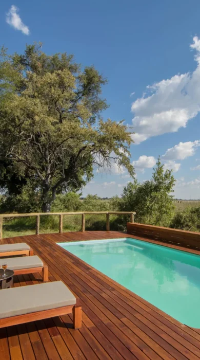 Pool, Moremi Camp, Moremi Game Reserve, Botswana