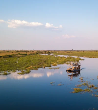 kings pool botswana boat trip yellow zebra safaris