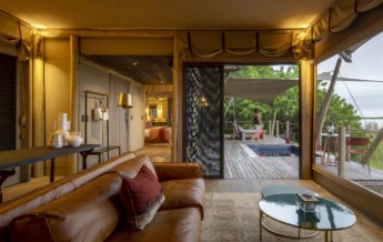 Guest tents at Duma Tau, Botswana