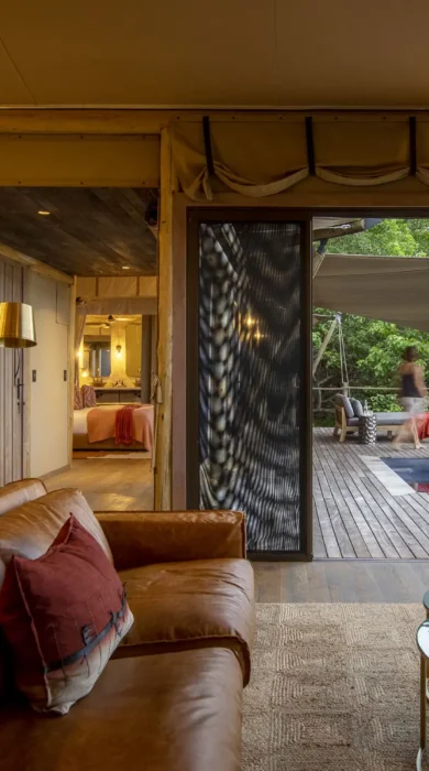 Guest tents at Duma Tau, Botswana