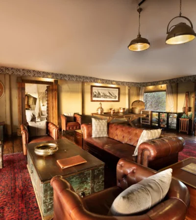 Lounge, Zarafa Camp, Okavango Delta, Botswana