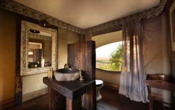 Bathroom, Zarafa Camp, Okavango Delta, Botswana