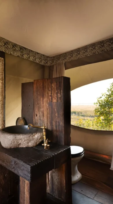 Bathroom, Zarafa Camp, Okavango Delta, Botswana
