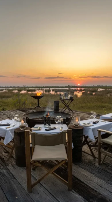 Dining, Zarafa Camp, Okavango Delta, Botswana