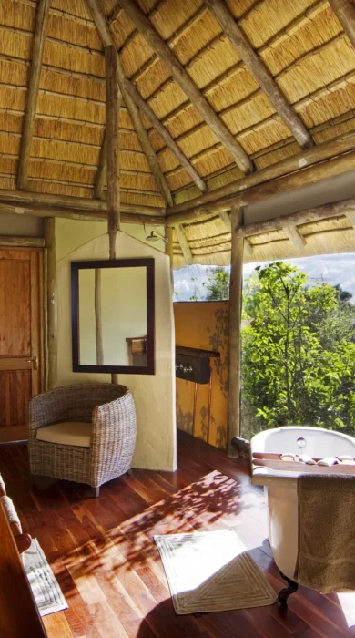 Bathroom, Lagoon Camp, Kwando Reserve, Botswana