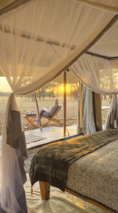 ubuntu camp guest tent room