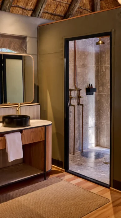 Bathroom, Savute Safari Lodge, Savute, Botswana