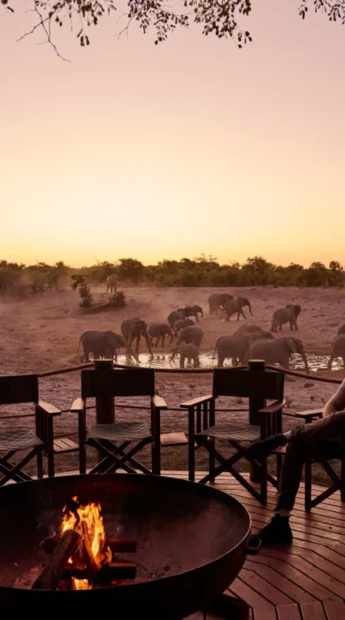Firepit, Savute Safari Lodge, Savute, Botswana