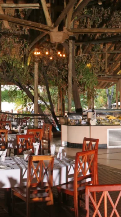 chobe safari lodge dining botswana yellow zebra safaris