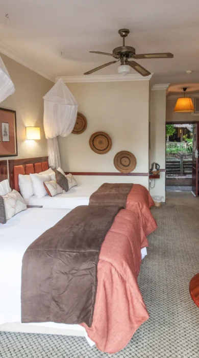 chobe safari lodge bedroom botswana yellow zebra safaris