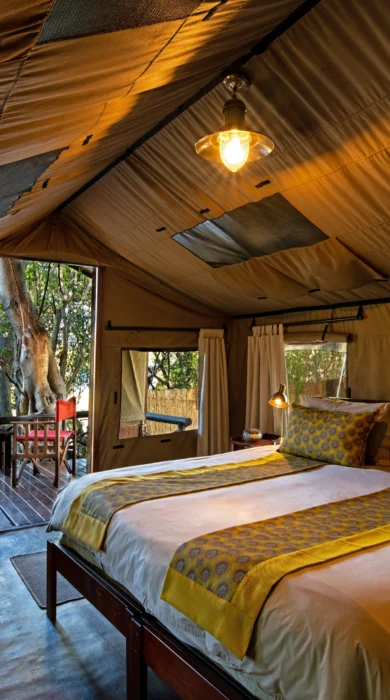 ichingo chobe river lodge double bedroom botswana yellow zebra safaris