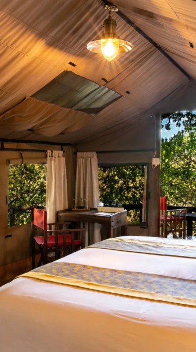 ichingo chobe river lodge bedroom botswana yellow zebra safaris