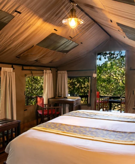 ichingo chobe river lodge bedroom botswana yellow zebra safaris