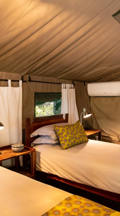 ichingo chobe river lodge twin bedroom botswana yellow zebra safaris