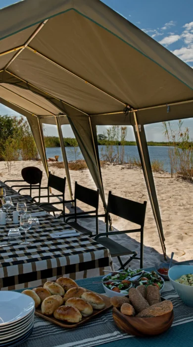 ichingo chobe river bush dining bedroom botswana yellow zebra safaris