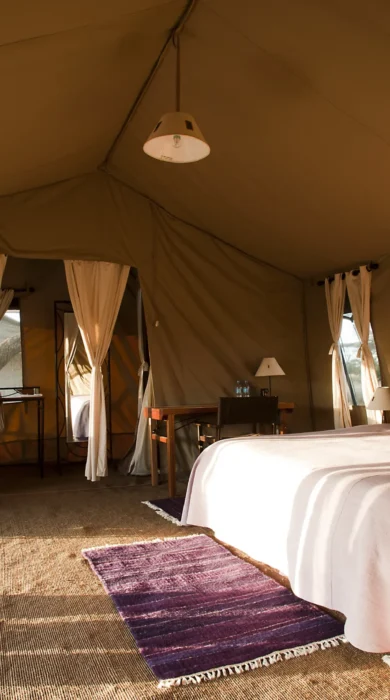 Tent interior