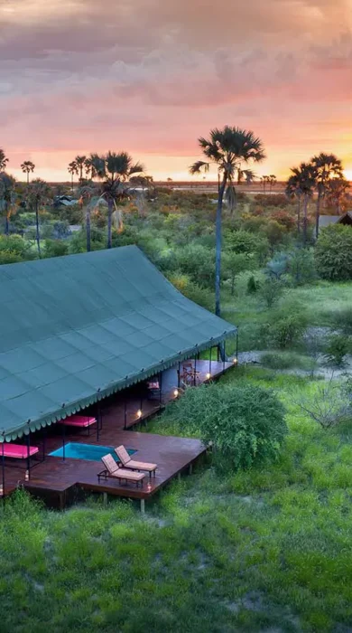Jacks Camp exterior, Botswana