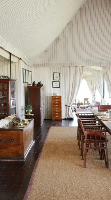 Dining, San Camp, The Pans, Botswana