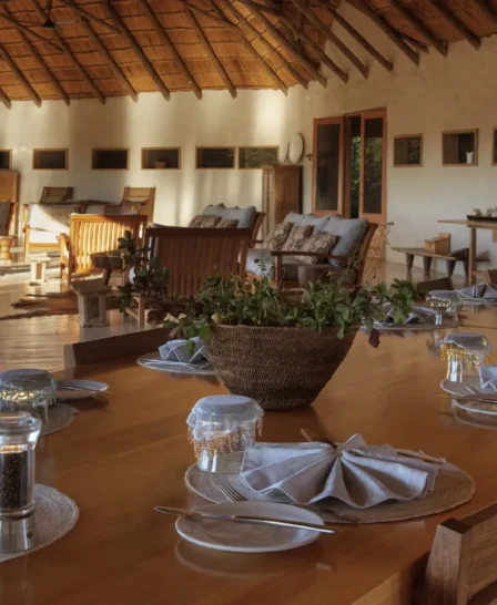nxai pan dining botswana yellow zebra safaris