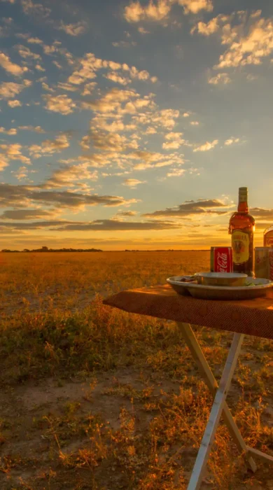 nxai pan sundowners botswana yellow zebra safaris