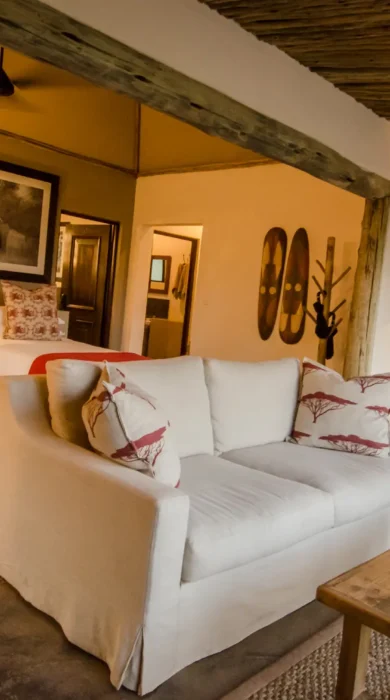 mashatu lodge double bedroom botswana yellow zebra safaris