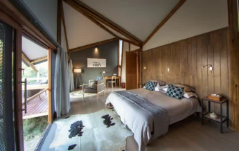Guest bedroom, Kwando Splash Camp, Botswana