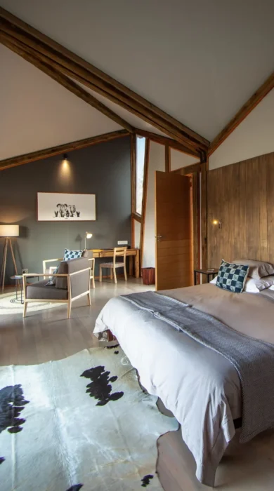 Guest bedroom, Kwando Splash Camp, Botswana