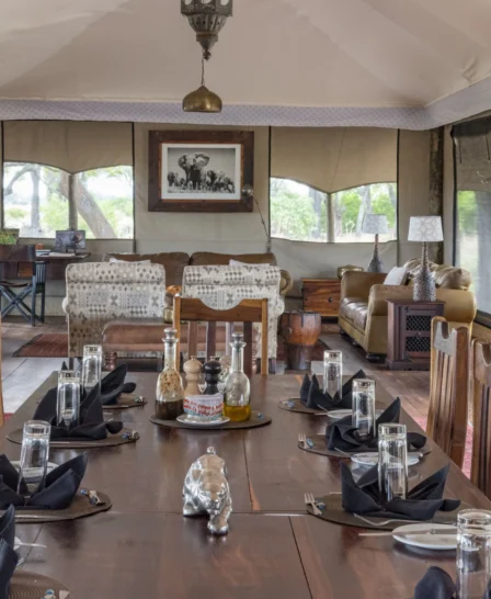 Duba Explorers Camp dining