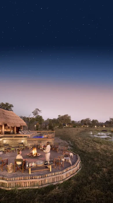 Safari lodge fire pit