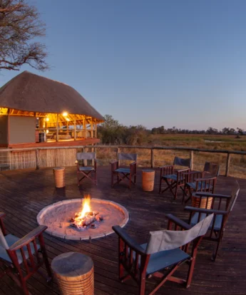 mma dinare camp fire botswana yellow zebra safaris