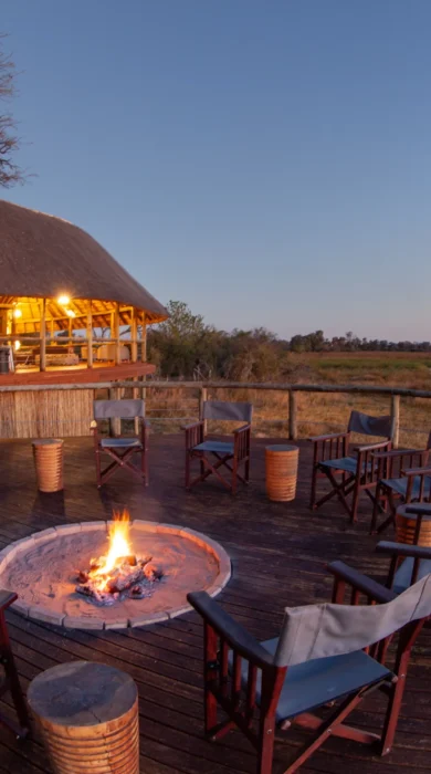 mma dinare camp fire botswana yellow zebra safaris