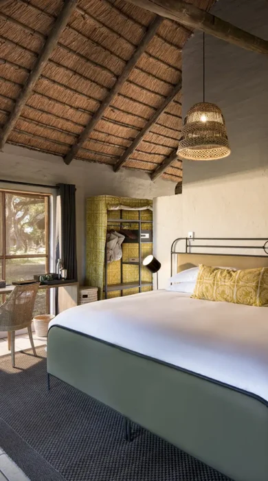 khwai bush camp bedroom botswana
