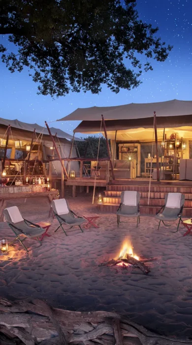 linyanti expeditions botswana camp fire