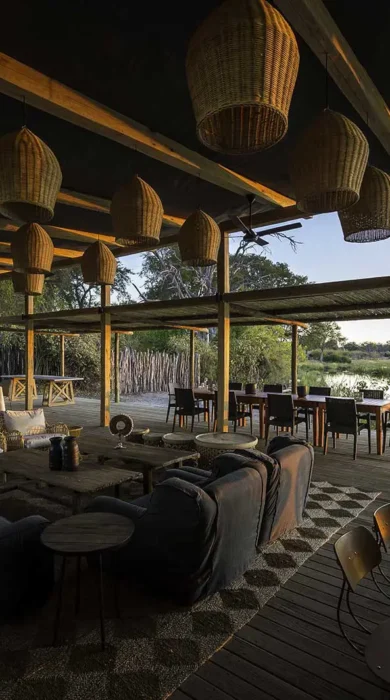Linyanti Tented Camp main area, Botswana