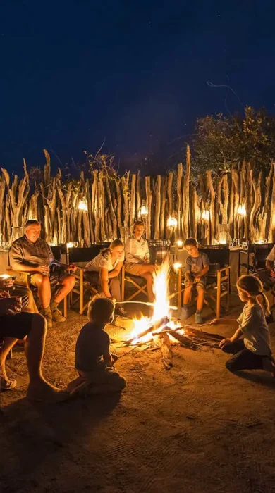 Boma at the Linyanti Tente Camp, Botswana